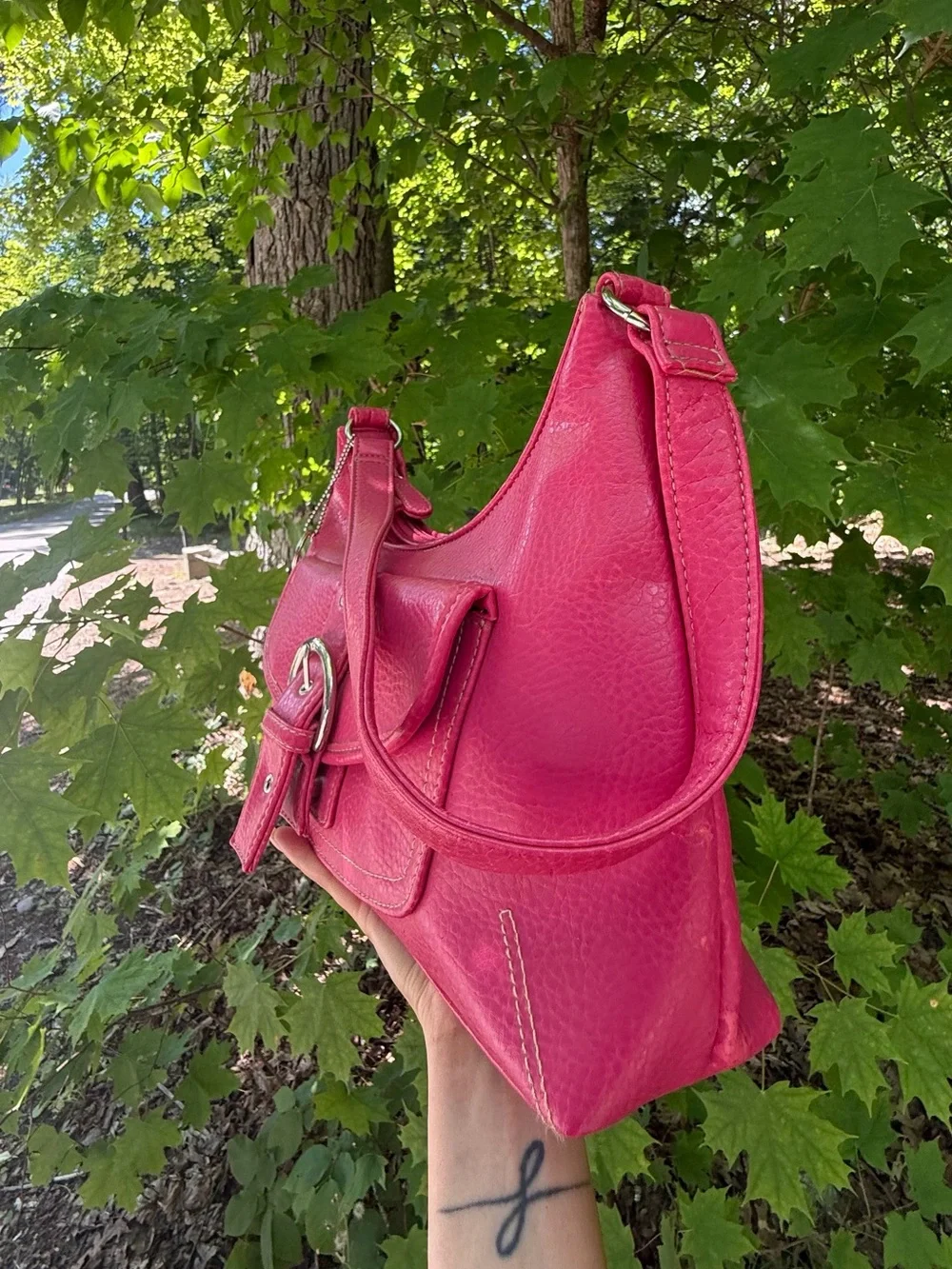 Pink Coach Soho Hampton Style Shoulder Bag Y2K Baguette Barbiecore Purse